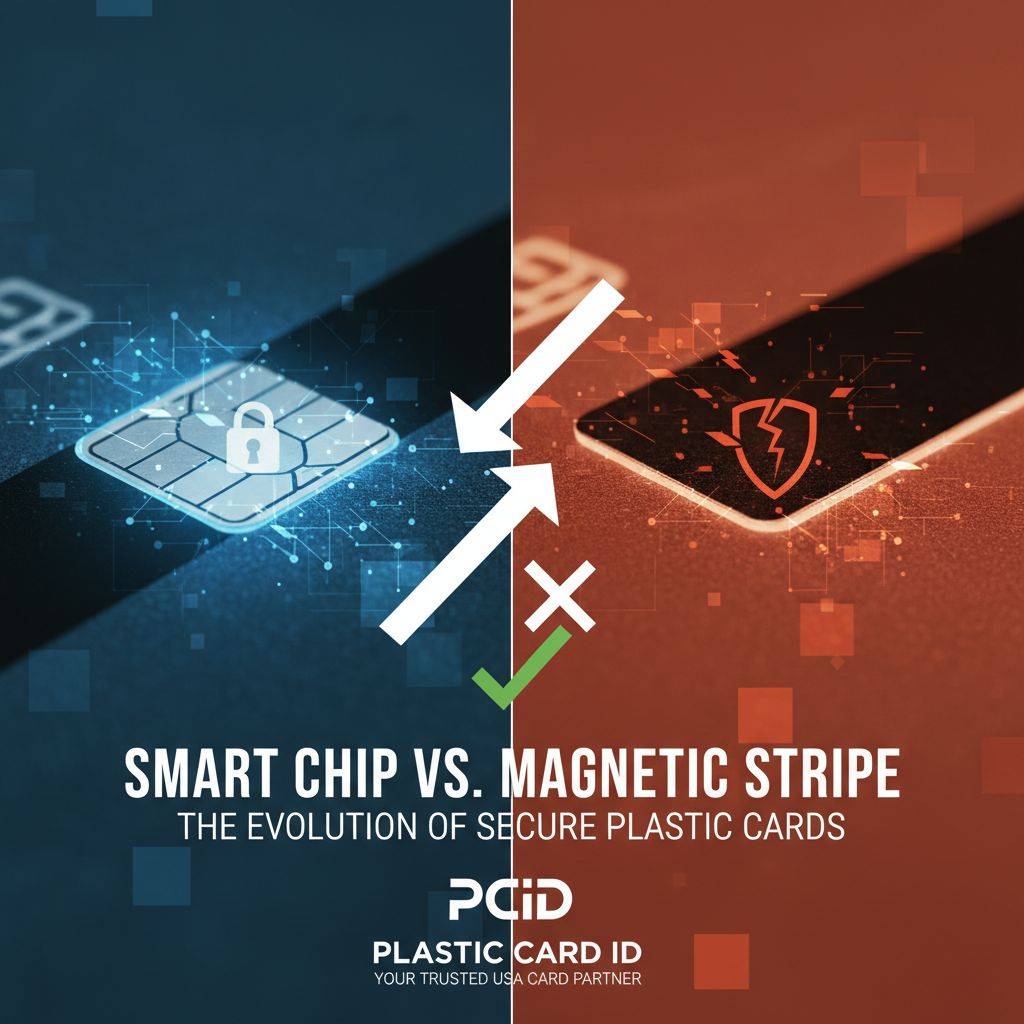 Smart chip vs magnetic stripe security comparison